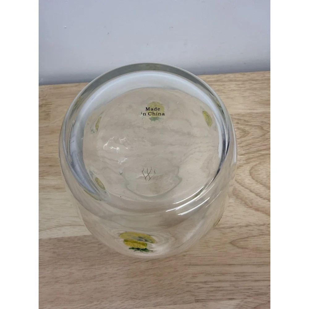 Anthropologie Penelope Pineapple Glass Bedside Tumble Up Carafe #1